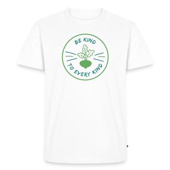 Soyez gentil avec tous les types de végétaliens drôles - T-shirt Premium bio Homme - blanc - Devant - Nico (187cm)