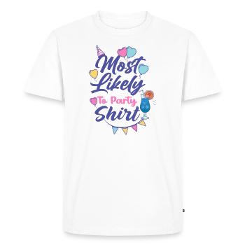 Bachelorette Group - Men's Premium Organic T-Shirt - white - Front - Nico (187cm)