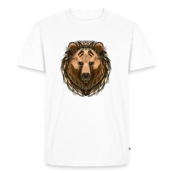 Ralph by Jon Ball - Men's Premium Organic T-Shirt - white - Front - Nico (187cm)