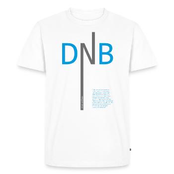 Drum and Bass DNB - T-shirt Premium bio Homme - blanc - Devant - Nico (187cm)