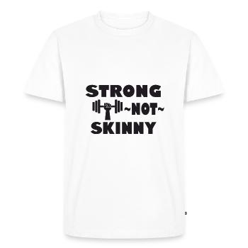 gym weightlifting statement gym wear funny cool - Men's Premium Organic T-Shirt - white - Front - Nico (187cm)