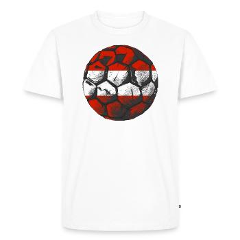 Austria Flag Austria Austrian Flag AT - Men's Premium Organic T-Shirt - white - Front - Nico (187cm)