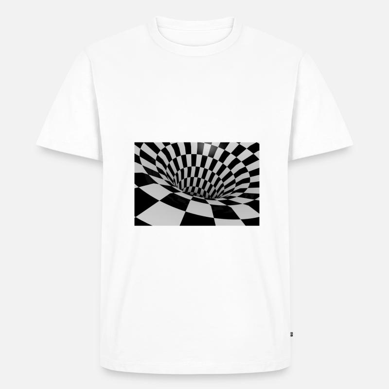 Optical Illusion 3D - T-shirt Premium bio Homme - blanc