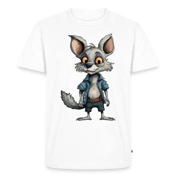 Brak the streum - Men's Premium Organic T-Shirt - white - Front - Nico (187cm)