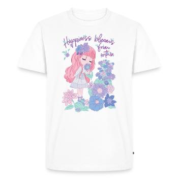Blythe Doll Happiness Blooms From Within - Men's Premium Organic T-Shirt - white - Front - Nico (187cm)