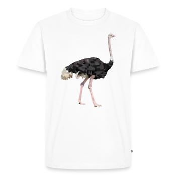 Bouquet d’oiseaux - T-shirt Premium bio Homme - blanc - Devant - Nico (187cm)