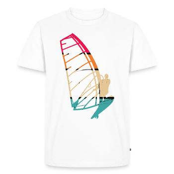 Kitesailing - Men's Premium Organic T-Shirt - white - Front - Nico (187cm)