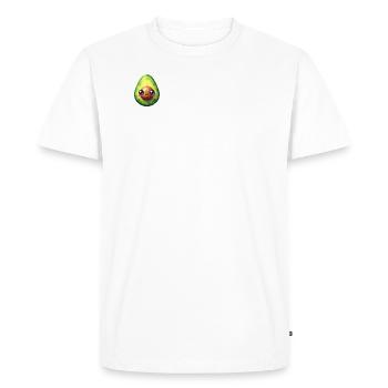 Polygone d’avocat sucré - T-shirt Premium bio Homme - blanc - Devant - Nico (187cm)