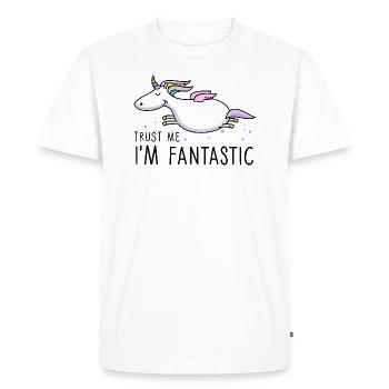 I'm fantastic - T-shirt Premium bio Homme - blanc - Devant - Nico (187cm)
