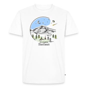 Similaun Mountain Tyrol Ötztal Ötztal Alps Souvenir - Men's Premium Organic T-Shirt - white - Front - Nico (187cm)