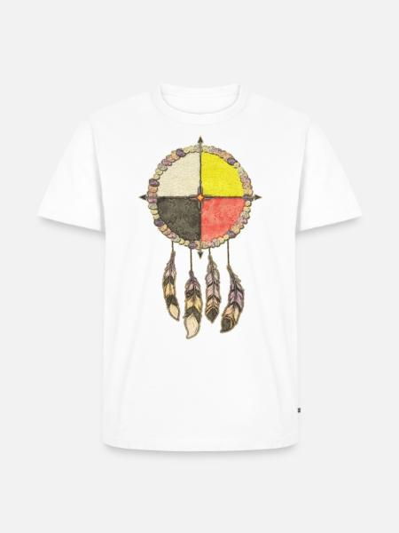 Native Americans Medicine Wheel – Dreamcatcher 3 - Men's Premium Organic T-Shirt - white