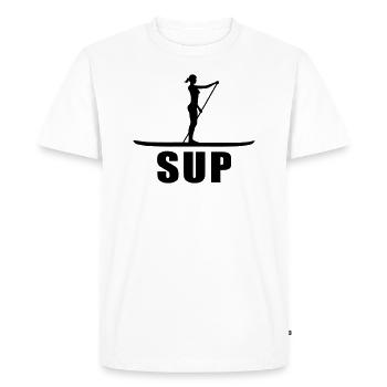 Stand Up Paddling - Men's Premium Organic T-Shirt - white - Front - Nico (187cm)
