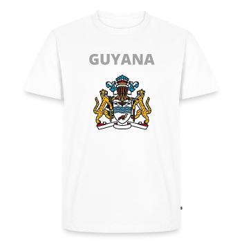 GUYANA LION - T-shirt Premium bio Homme - blanc - Devant - Nico (187cm)