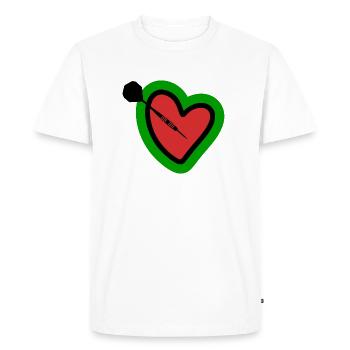 Darts - Darts - Darts Players - Darts Gifts - Men's Premium Organic T-Shirt - white - Front - Nico (187cm)