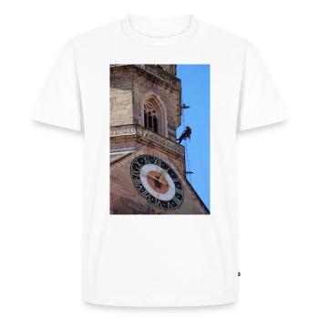 Grimpeurs de l’industrie de l’église collégiale - T-shirt Premium bio Homme - blanc - Devant - Nico (187cm)