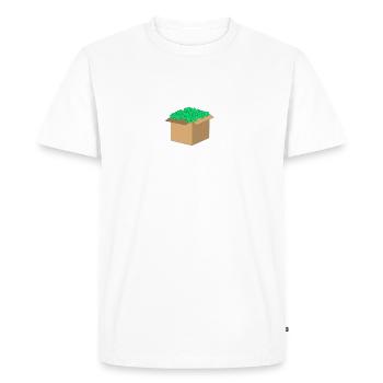 Argent carton - T-shirt Premium bio Homme - blanc - Devant - Nico (187cm)