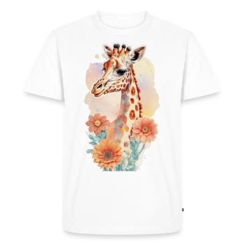 Girafe - T-shirt Premium bio Homme - blanc - Devant - Nico (187cm)