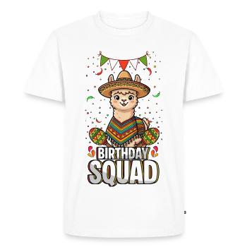 Équipe d’anniversaire Cinco de Mayo Drapeau mexicain - T-shirt Premium bio Homme - blanc - Devant - Nico (187cm)