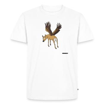 cerfs volants - T-shirt Premium bio Homme - blanc - Devant - Nico (187cm)