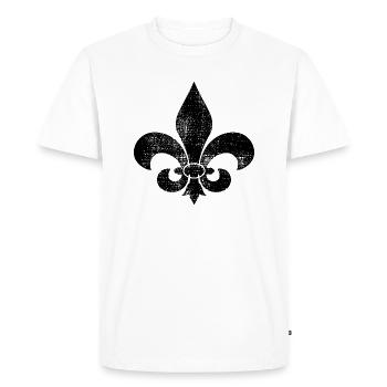 FLEUR DE LIS - T-shirt Premium bio Homme - blanc - Devant - Nico (187cm)