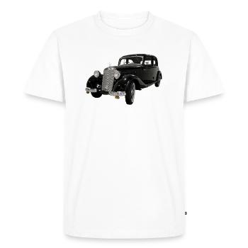 VIEILLE VOITURE / VÉHICULE CLASSIQUE - T-shirt Premium bio Homme - blanc - Devant - Nico (187cm)