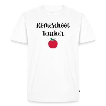 Homeschool Teacher - T-shirt Premium bio Homme - blanc - Devant - Nico (187cm)