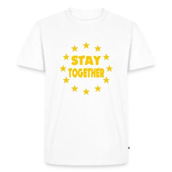 Pro Europe Protest Gift Royaume-Uni UE - T-shirt Premium bio Homme - blanc - Devant - Nico (187cm)