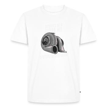Benefits Of A Turbo Kit Funny Turbo Charger Car - Men's Premium Organic T-Shirt - white - Front - Nico (187cm)