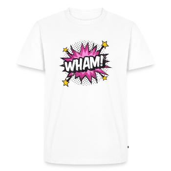 WHAM COMIC COMICSTYLE CARTOON COMICS STYLE MOTIFS - T-shirt Premium bio Homme - blanc - Devant - Nico (187cm)