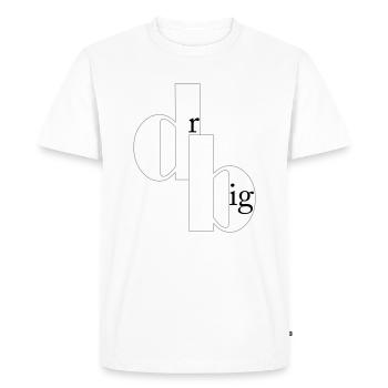 rêver grand - T-shirt Premium bio Homme - blanc - Devant - Nico (187cm)
