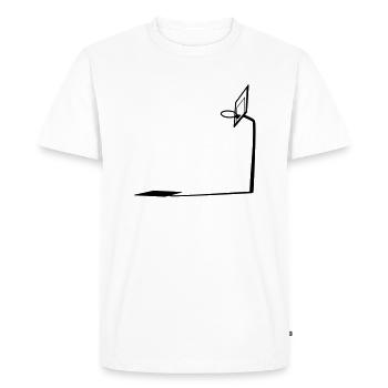 shadow basketball net rod basketball basket coo - Men's Premium Organic T-Shirt - white - Front - Nico (187cm)