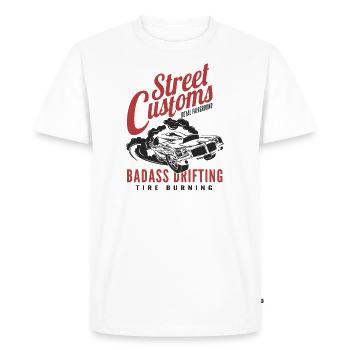 American Power Muscle Car - Men's Premium Organic T-Shirt - white - Front - Nico (187cm)