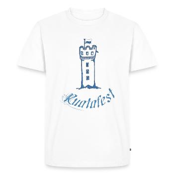 Ravensburg Rod Festival - Men's Premium Organic T-Shirt - white - Front - Nico (187cm)