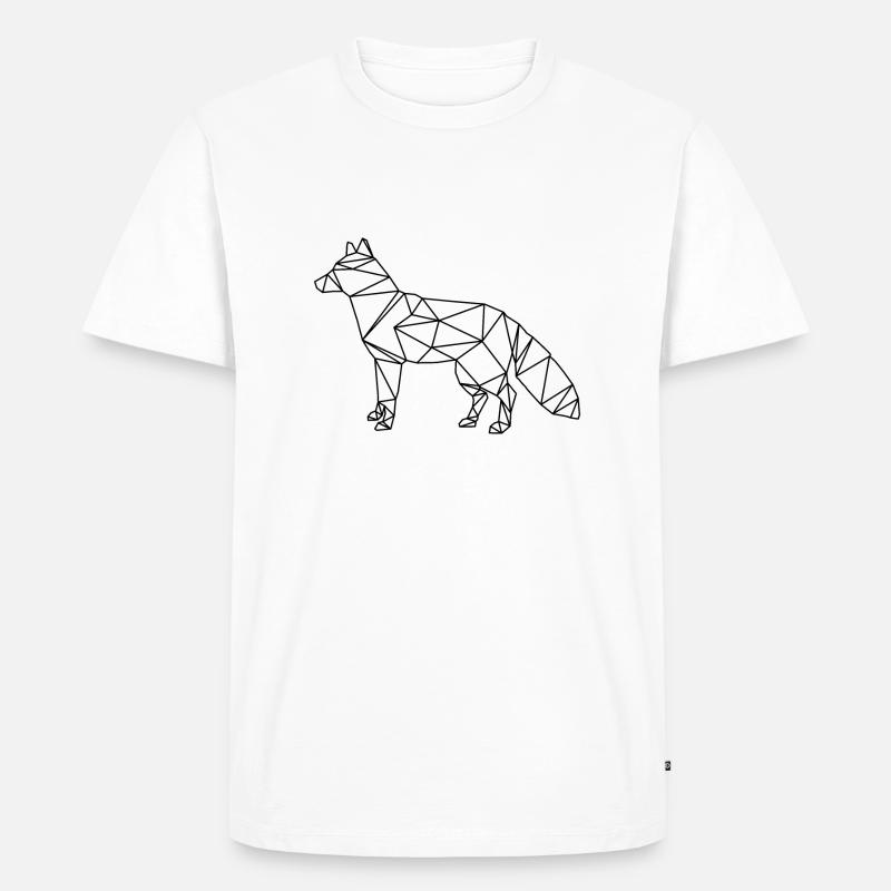 Fuchs - Männer Premium Bio T-Shirt - Weiß