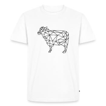 sheep - Men's Premium Organic T-Shirt - white - Front - Nico (187cm)