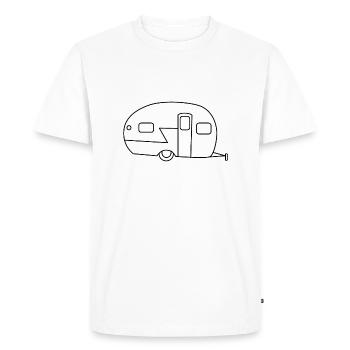 Caravane - T-shirt Premium bio Homme - blanc - Devant - Nico (187cm)