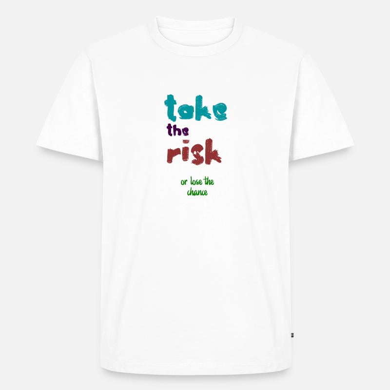 Motivation - Männer Premium Bio T-Shirt - Weiß