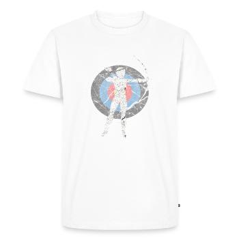 Archer Shooting Sports Sports Shooters Cadeau - T-shirt Premium bio Homme - blanc - Devant - Nico (187cm)