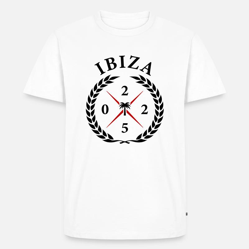 Ibiza 2025 - Männer Premium Bio T-Shirt - Weiß