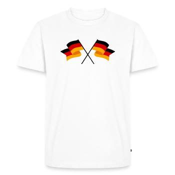 Germany flag Germany flag Germany - Men's Premium Organic T-Shirt - white - Front - Nico (187cm)