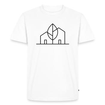 Architecture Logo - Men's Premium Organic T-Shirt - white - Front - Nico (187cm)