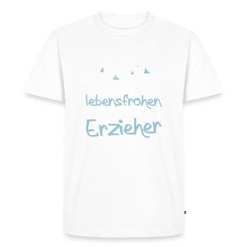 Erzieher mit Liebe - Männer Premium Bio T-Shirt - Weiß - Vorne - Nico (187cm)