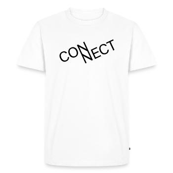 Connect - Men's Premium Organic T-Shirt - white - Front - Nico (187cm)