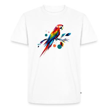 Ère abstraite - T-shirt Premium bio Homme - blanc - Devant - Nico (187cm)