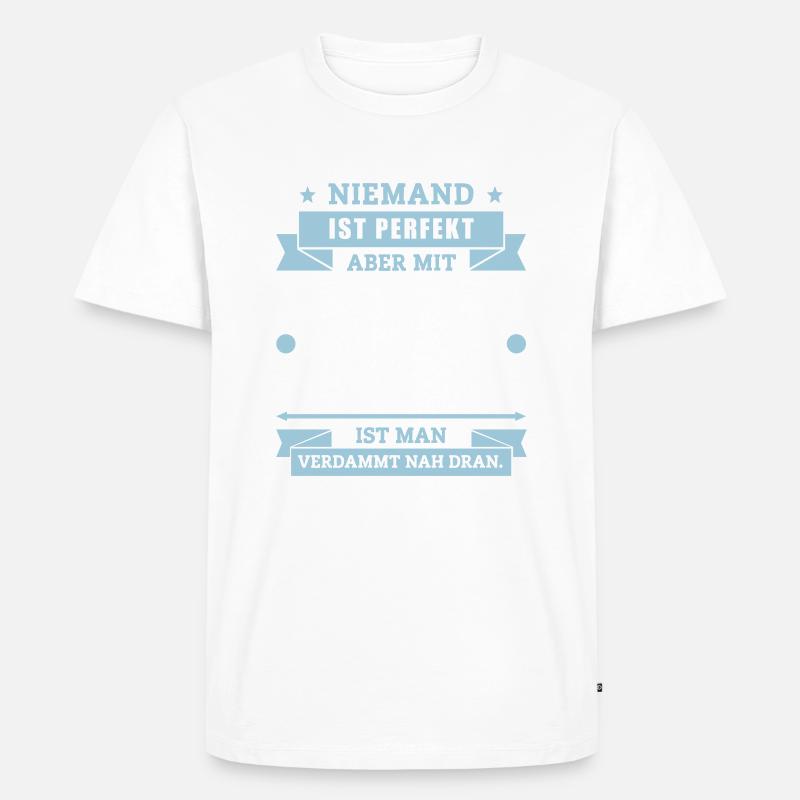 Funshirt 50 - Männer Premium Bio T-Shirt - Weiß