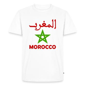 Maroc - T-shirt Premium bio Homme - blanc - Devant - Nico (187cm)