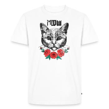 Miaou - T-shirt Premium bio Homme - blanc - Devant - Nico (187cm)