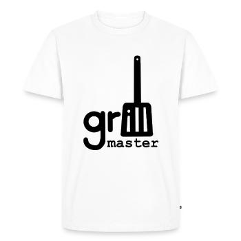 maître de gril - T-shirt Premium bio Homme - blanc - Devant - Nico (187cm)