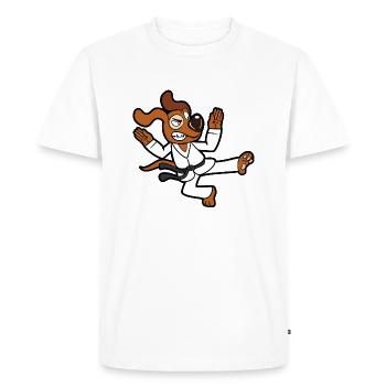 karaté - T-shirt Premium bio Homme - blanc - Devant - Nico (187cm)