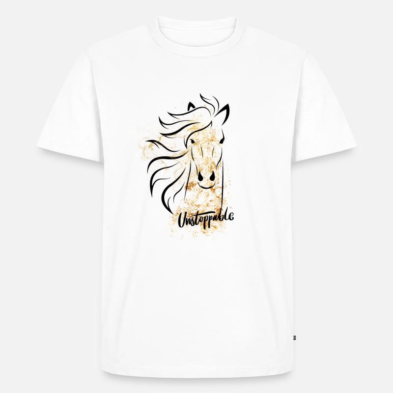 Unaufhaltsam - Männer Premium Bio T-Shirt - Weiß